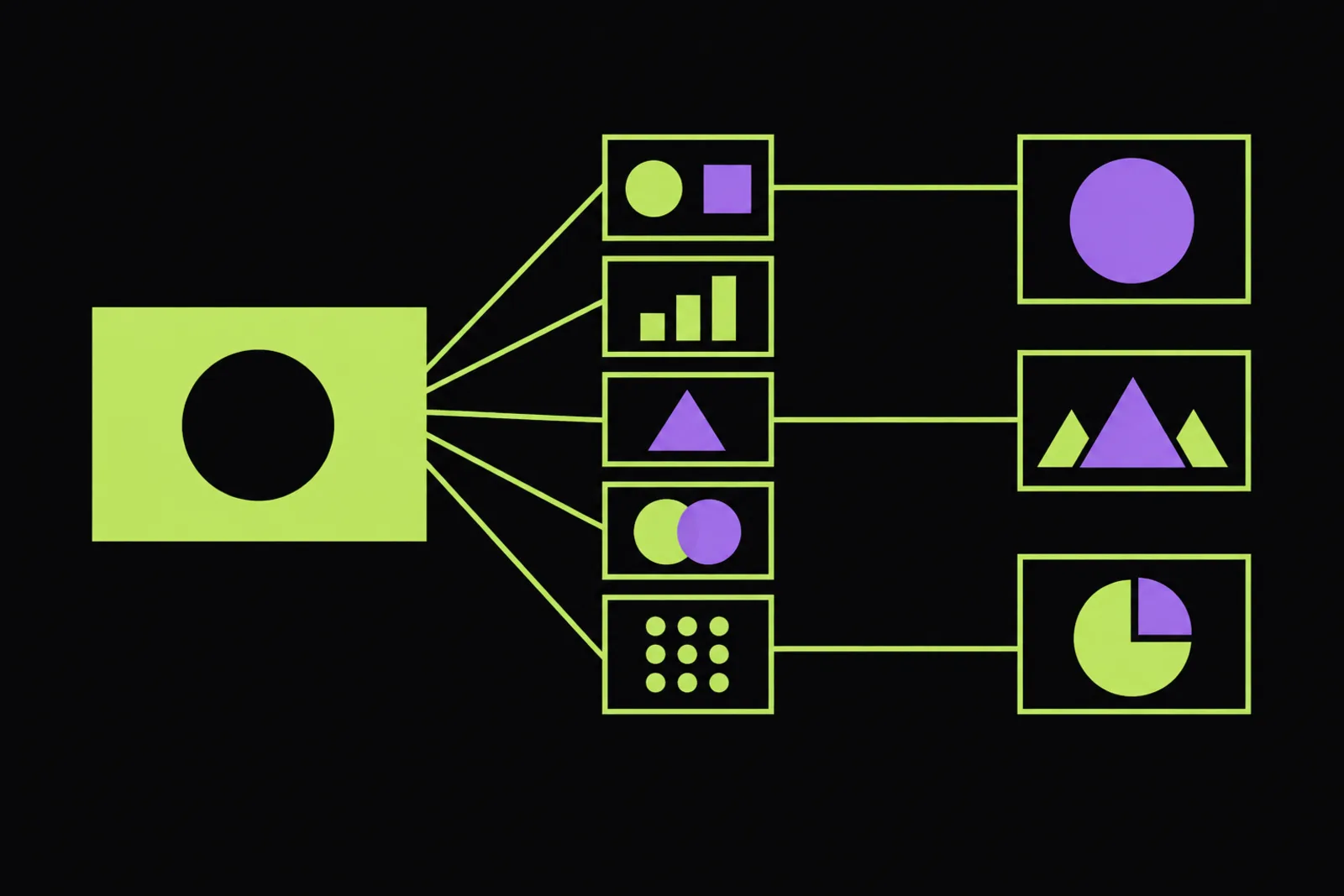 Abstract editorial illustration for: Higgsfield puts AI video ad variations within reach